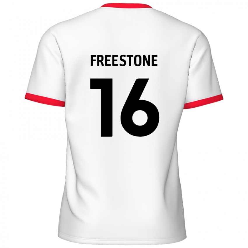 Criança Camisola Lewis Freestone #16 Vermelho Branco Principal 2024/25 Camisa Brasil