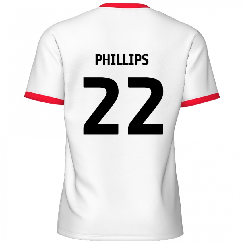 Criança Camisola Daniel Phillips #22 Vermelho Branco Principal 2024/25 Camisa Brasil