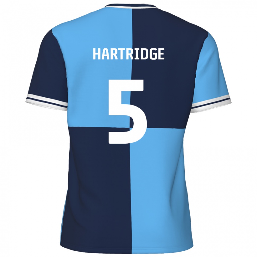 Criança Camisola Alex Hartridge #5 Azul Céu Azul Escuro Principal 2024/25 Camisa Brasil