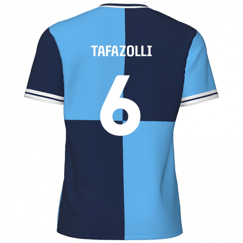 Criança Camisola Ryan Tafazolli #6 Azul Céu Azul Escuro Principal 2024/25 Camisa Brasil