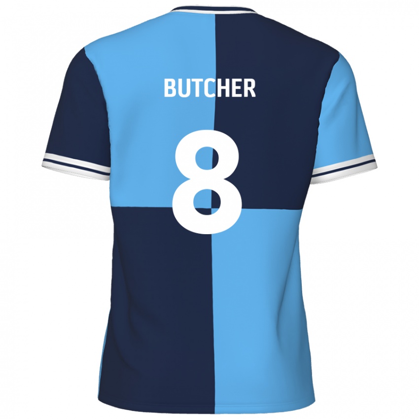 Criança Camisola Matt Butcher #8 Azul Céu Azul Escuro Principal 2024/25 Camisa Brasil