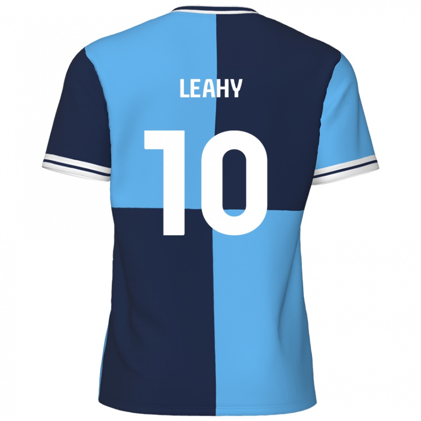 Criança Camisola Luke Leahy #10 Azul Céu Azul Escuro Principal 2024/25 Camisa Brasil