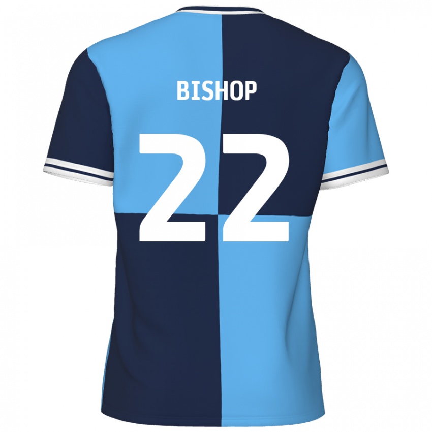 Criança Camisola Nathan Bishop #22 Azul Céu Azul Escuro Principal 2024/25 Camisa Brasil