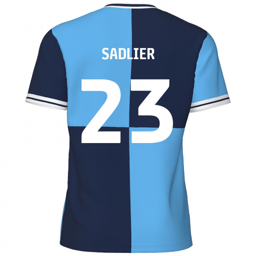 Criança Camisola Kieran Sadlier #23 Azul Céu Azul Escuro Principal 2024/25 Camisa Brasil