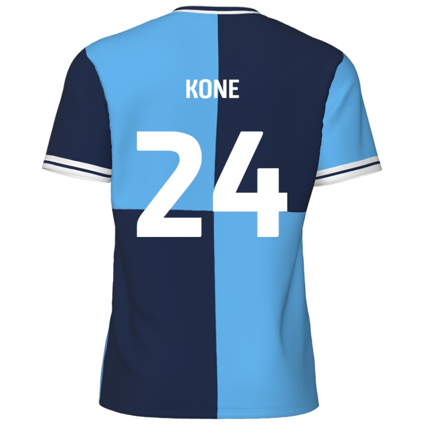 Criança Camisola Richard Kone #24 Azul Céu Azul Escuro Principal 2024/25 Camisa Brasil