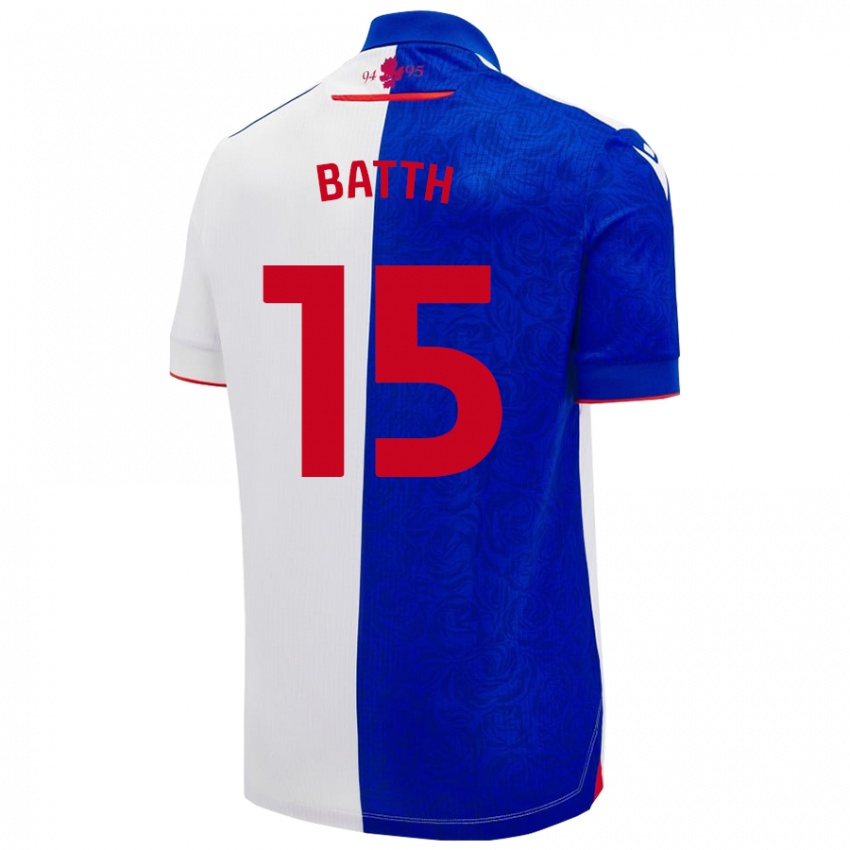 Criança Camisola Danny Batth #15 Céu Azul Branco Principal 2024/25 Camisa Brasil