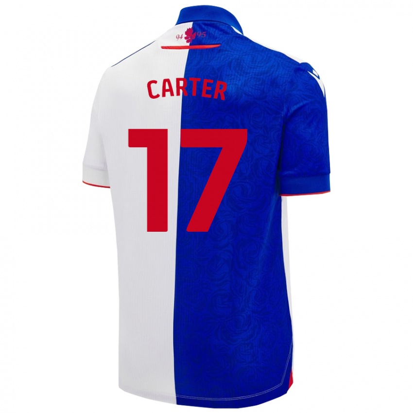 Criança Camisola Hayden Carter #17 Céu Azul Branco Principal 2024/25 Camisa Brasil