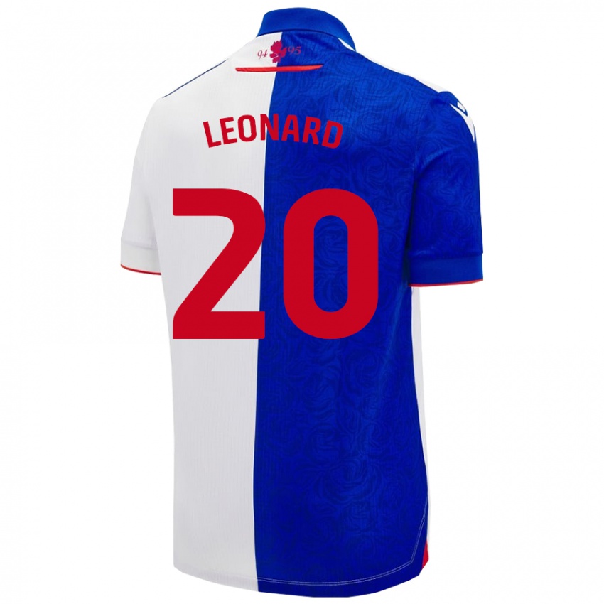 Criança Camisola Harry Leonard #20 Céu Azul Branco Principal 2024/25 Camisa Brasil