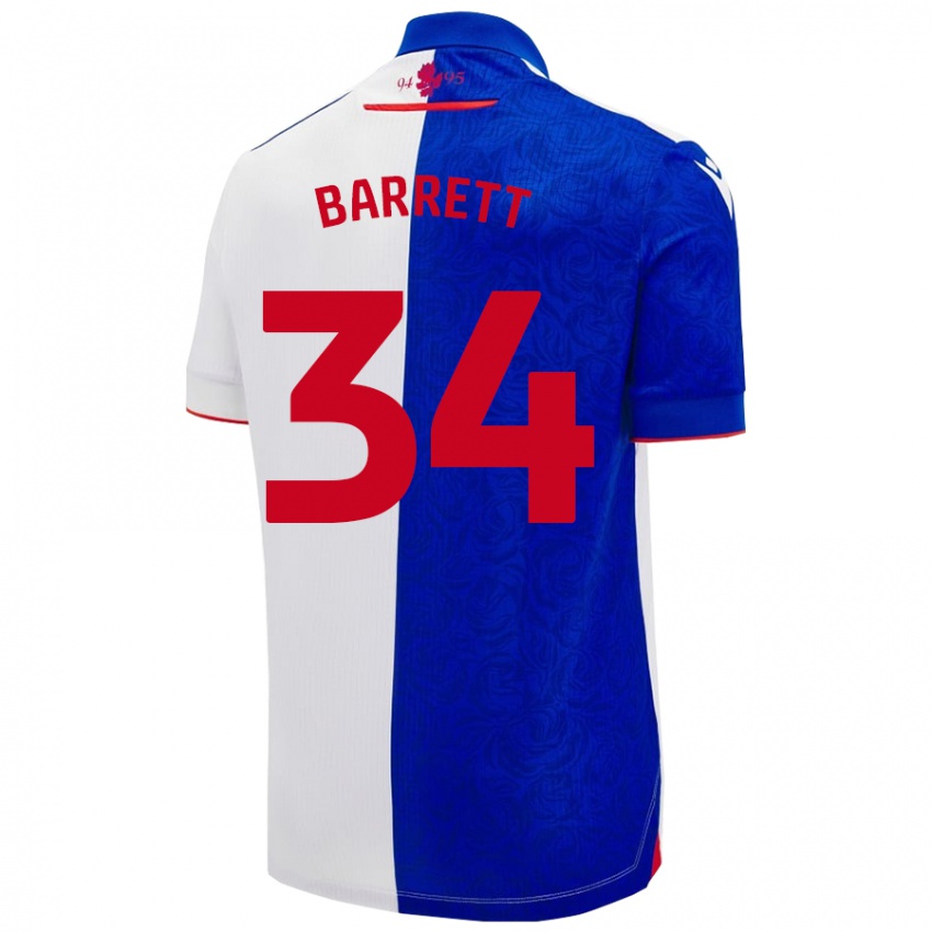 Criança Camisola Jack Barrett #34 Céu Azul Branco Principal 2024/25 Camisa Brasil