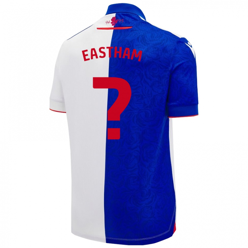 Criança Camisola Jordan Eastham #0 Céu Azul Branco Principal 2024/25 Camisa Brasil