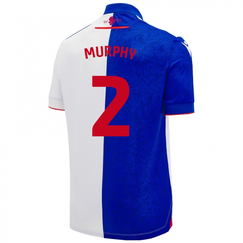 Criança Camisola Niamh Murphy #2 Céu Azul Branco Principal 2024/25 Camisa Brasil