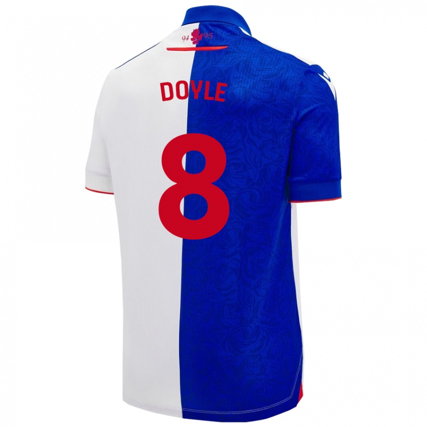 Criança Camisola Emma Doyle #8 Céu Azul Branco Principal 2024/25 Camisa Brasil