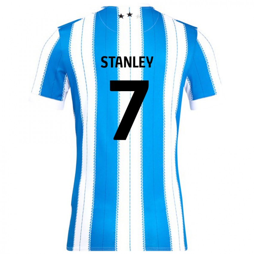 Criança Camisola Katie Stanley #7 Azul Branco Principal 2024/25 Camisa Brasil