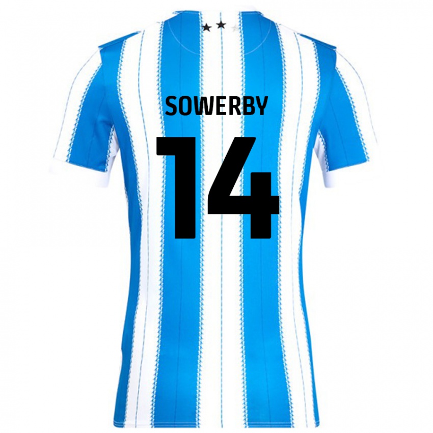 Criança Camisola Lucy Sowerby #14 Azul Branco Principal 2024/25 Camisa Brasil