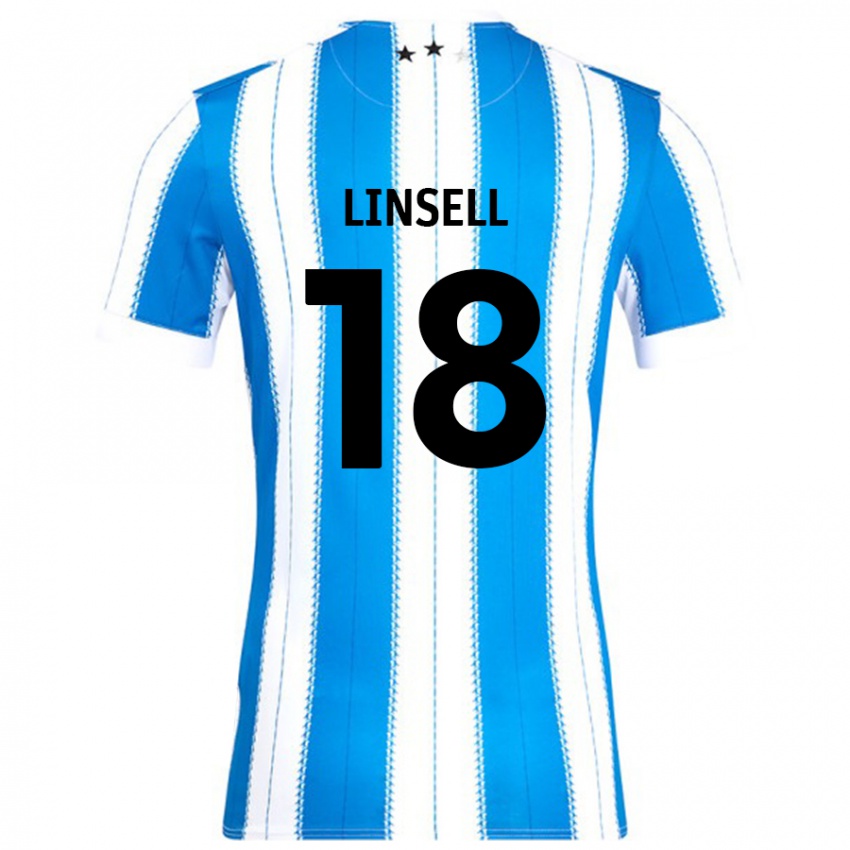 Criança Camisola Alice Linsell #18 Azul Branco Principal 2024/25 Camisa Brasil