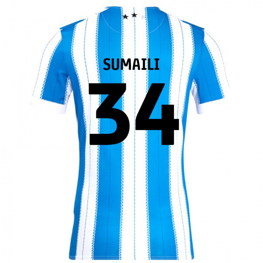 Criança Camisola Falone Sumaili #34 Azul Branco Principal 2024/25 Camisa Brasil