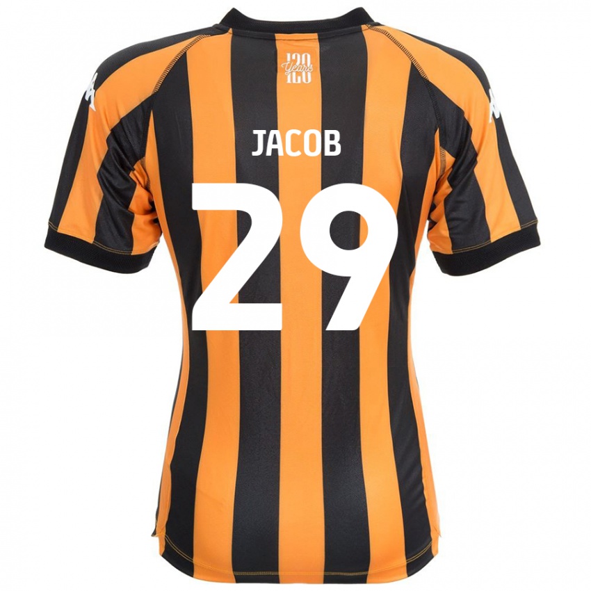 Criança Camisola Matty Jacob #29 Âmbar Negro Principal 2024/25 Camisa Brasil