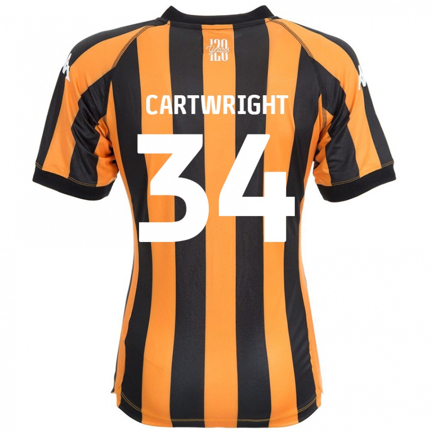 Criança Camisola Harvey Cartwright #34 Âmbar Negro Principal 2024/25 Camisa Brasil