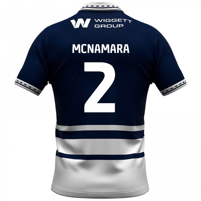 Criança Camisola Danny Mcnamara #2 Azul Marinho Branco Principal 2024/25 Camisa Brasil