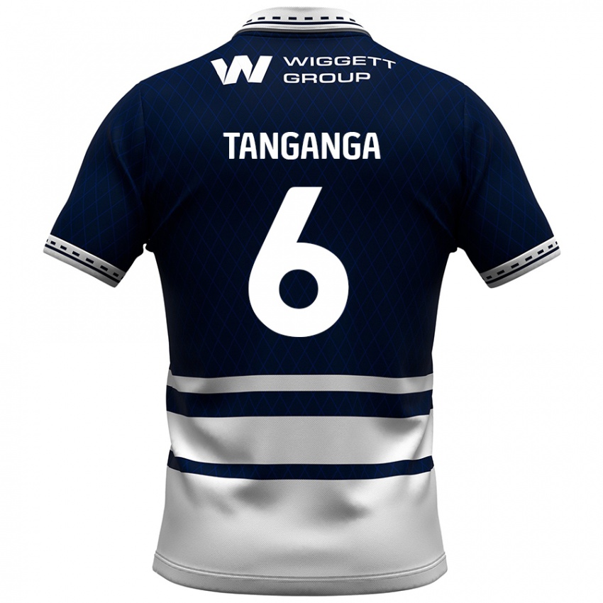 Criança Camisola Japhet Tanganga #6 Azul Marinho Branco Principal 2024/25 Camisa Brasil