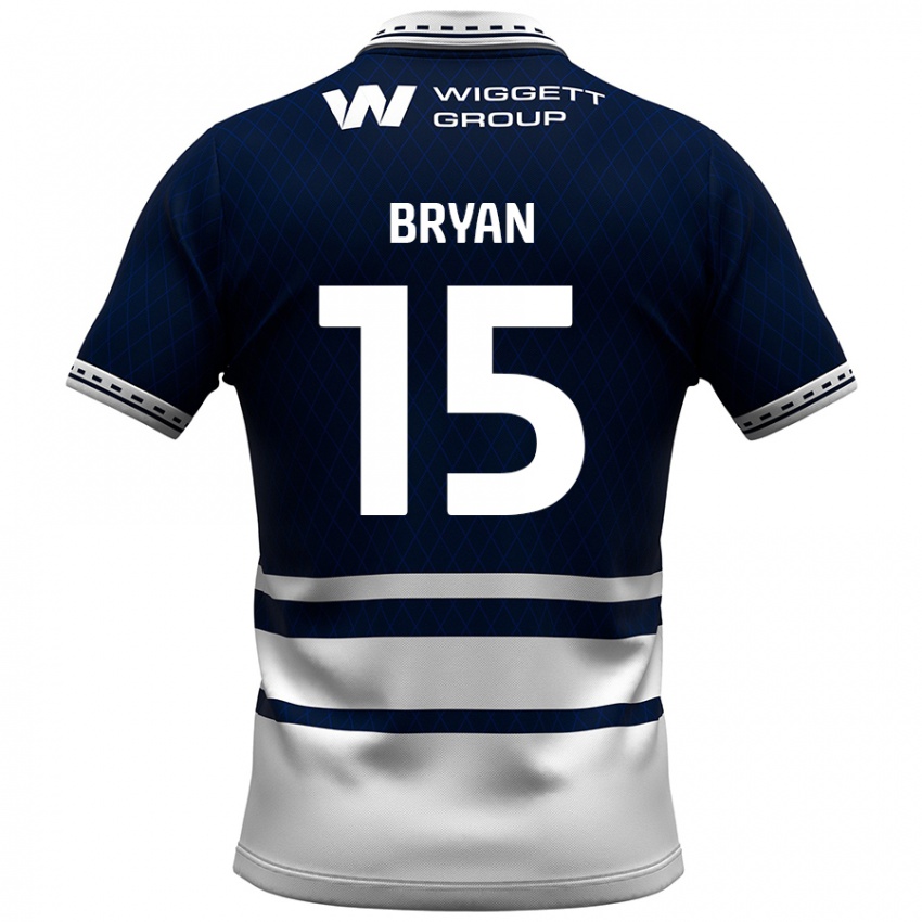 Criança Camisola Joe Bryan #15 Azul Marinho Branco Principal 2024/25 Camisa Brasil