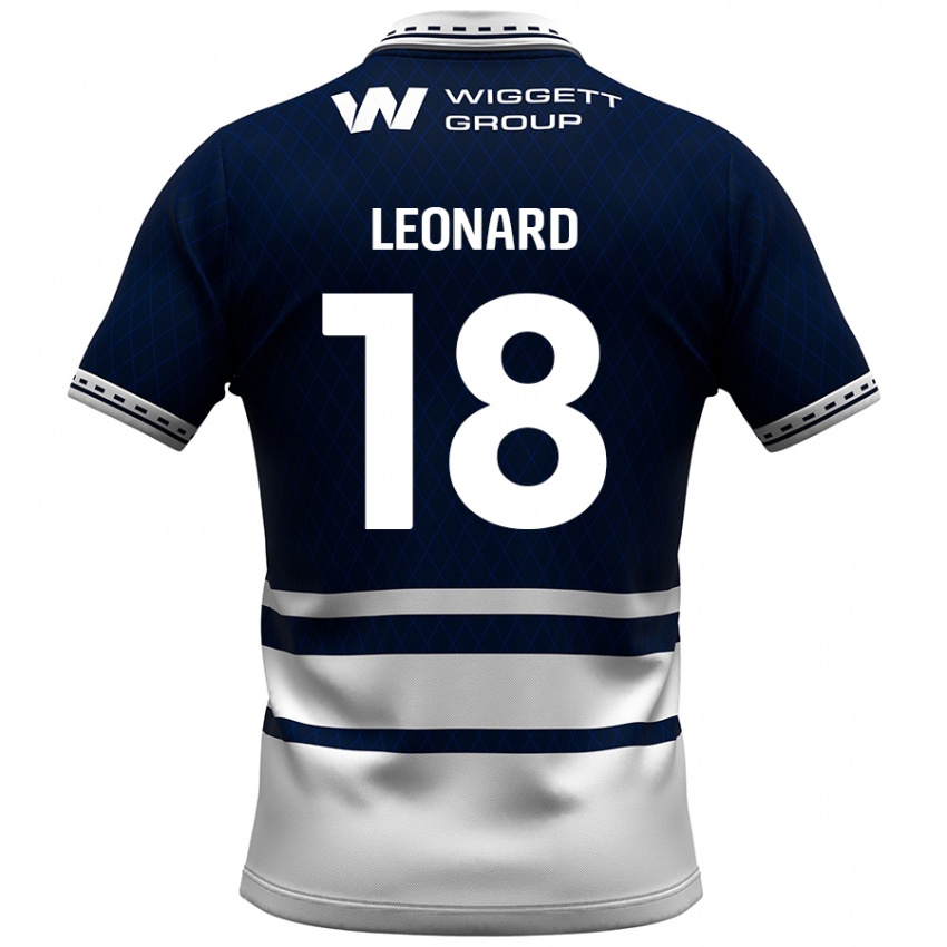 Criança Camisola Ryan Leonard #18 Azul Marinho Branco Principal 2024/25 Camisa Brasil