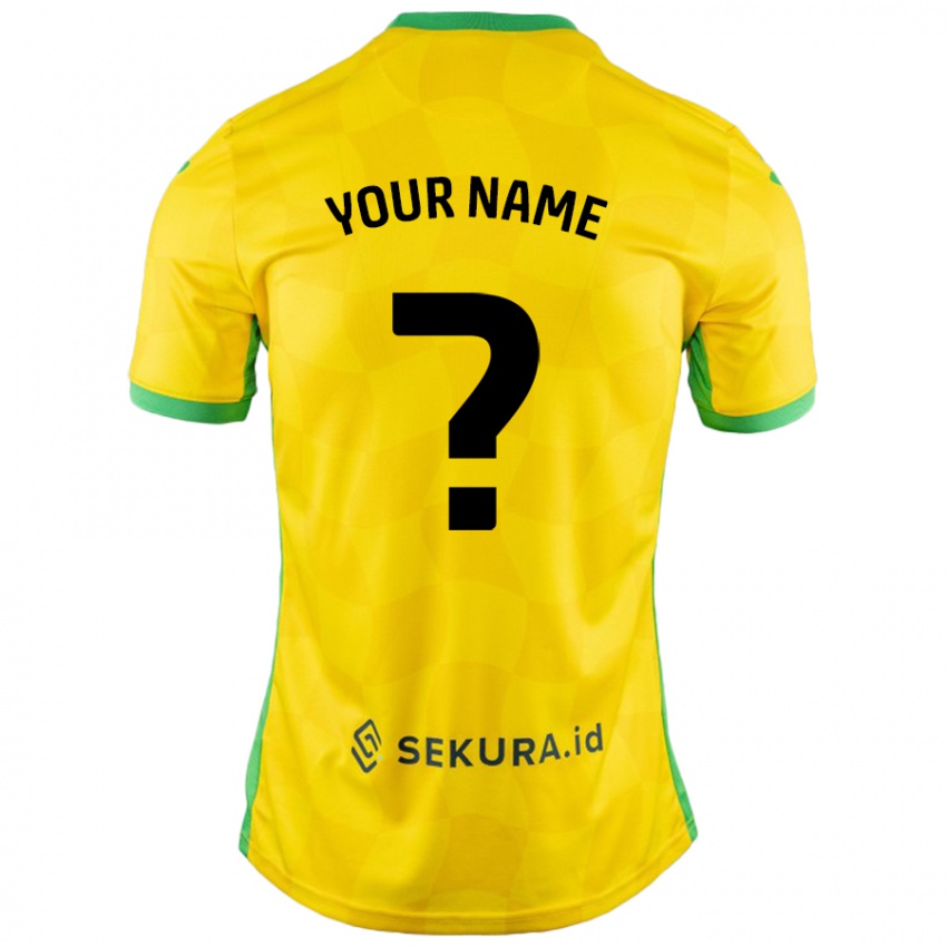 Criança Camisola Seu Nome #0 Verde Amarelo Principal 2024/25 Camisa Brasil