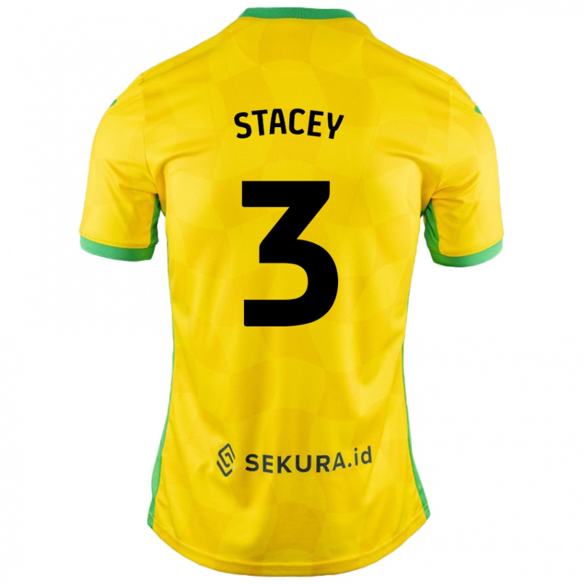 Criança Camisola Jack Stacey #3 Verde Amarelo Principal 2024/25 Camisa Brasil