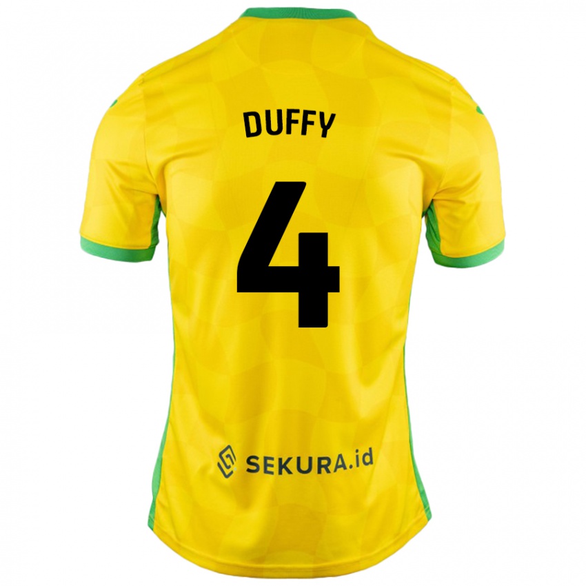 Criança Camisola Shane Duffy #4 Verde Amarelo Principal 2024/25 Camisa Brasil