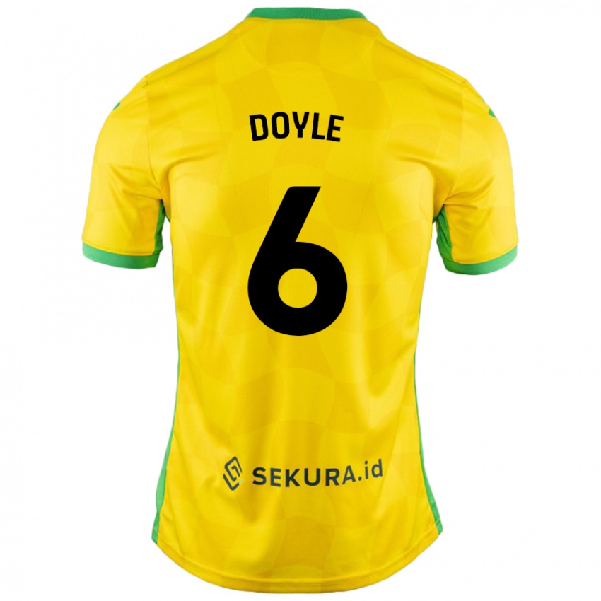 Criança Camisola Callum Doyle #6 Verde Amarelo Principal 2024/25 Camisa Brasil