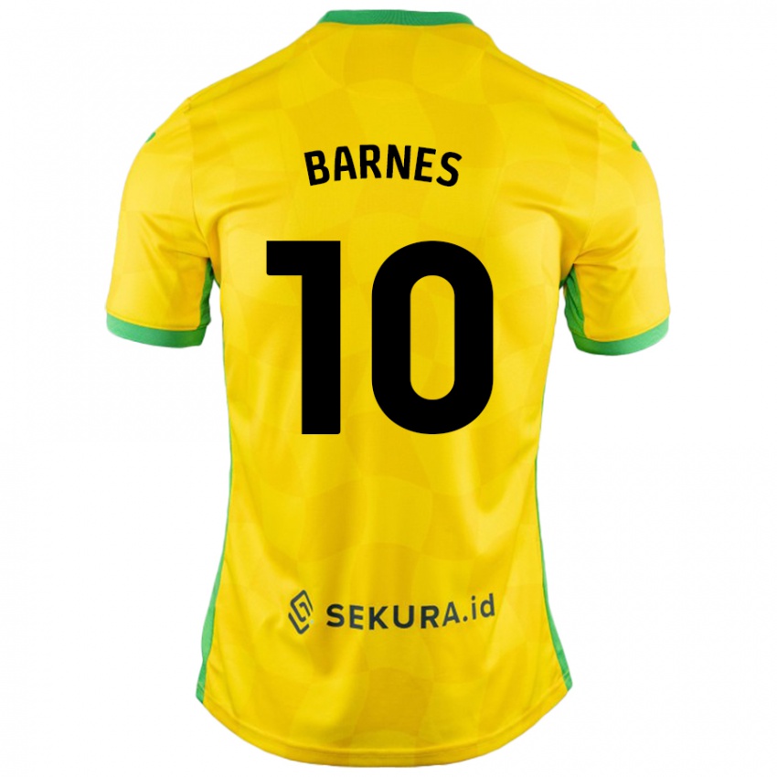 Criança Camisola Ashley Barnes #10 Verde Amarelo Principal 2024/25 Camisa Brasil