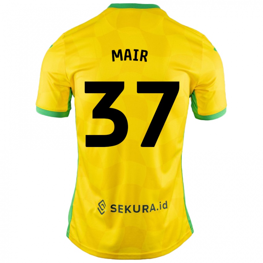 Criança Camisola Archie Mair #37 Verde Amarelo Principal 2024/25 Camisa Brasil