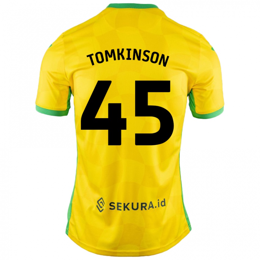 Criança Camisola Jonathan Tomkinson #45 Verde Amarelo Principal 2024/25 Camisa Brasil