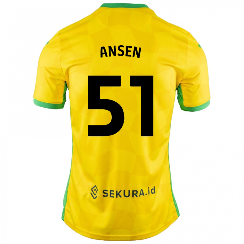 Criança Camisola Caleb Ansen #51 Verde Amarelo Principal 2024/25 Camisa Brasil