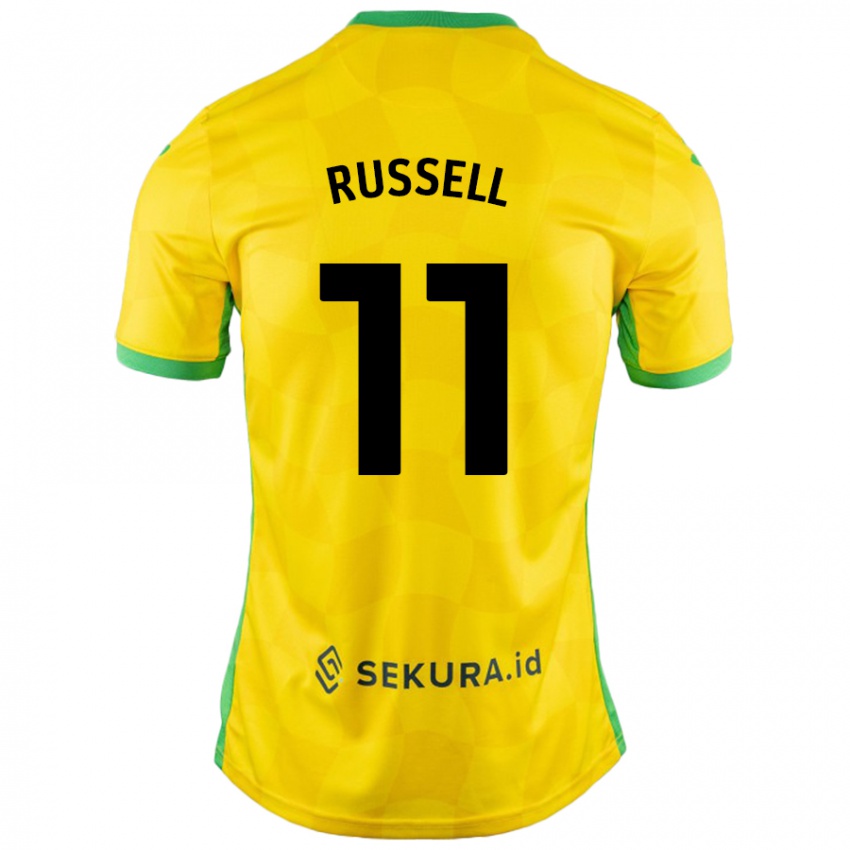 Criança Camisola Rebecca Russell #11 Verde Amarelo Principal 2024/25 Camisa Brasil