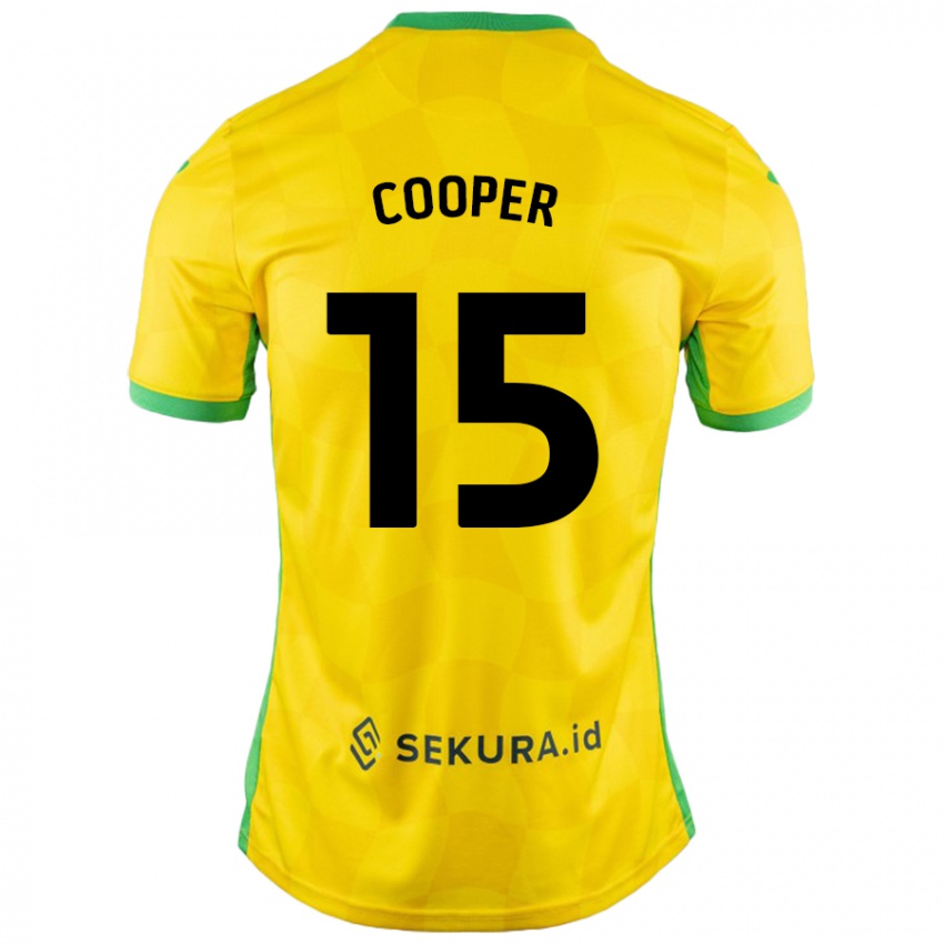 Criança Camisola Naomi Cooper #15 Verde Amarelo Principal 2024/25 Camisa Brasil