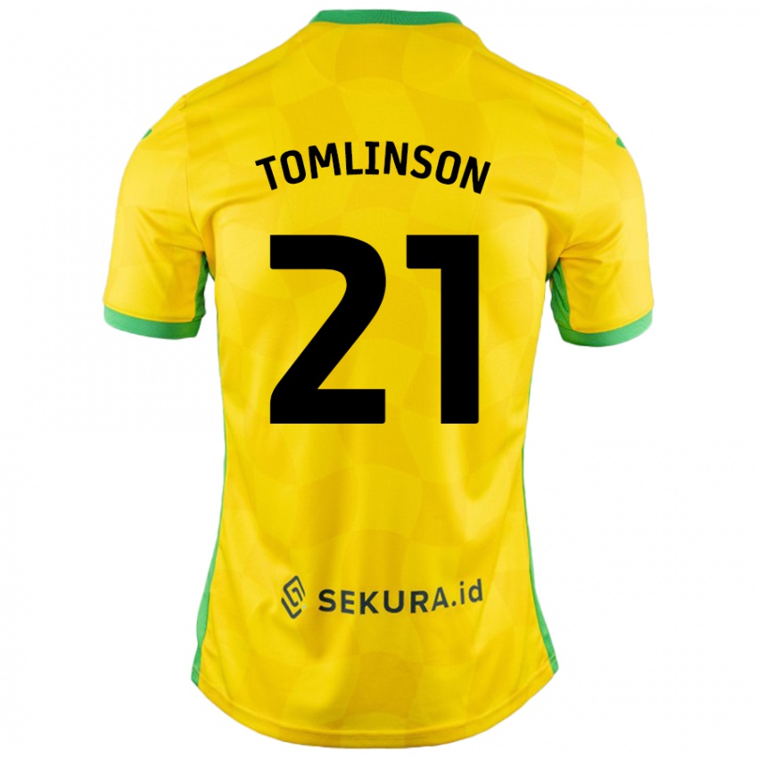 Criança Camisola Lauren Tomlinson #21 Verde Amarelo Principal 2024/25 Camisa Brasil