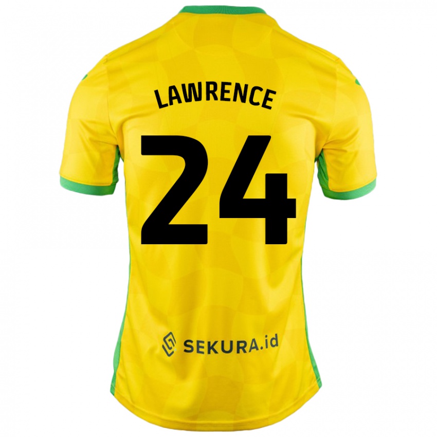 Criança Camisola Rachel Lawrence #24 Verde Amarelo Principal 2024/25 Camisa Brasil