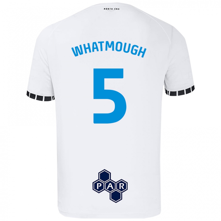 Criança Camisola Jack Whatmough #5 Branco Principal 2024/25 Camisa Brasil