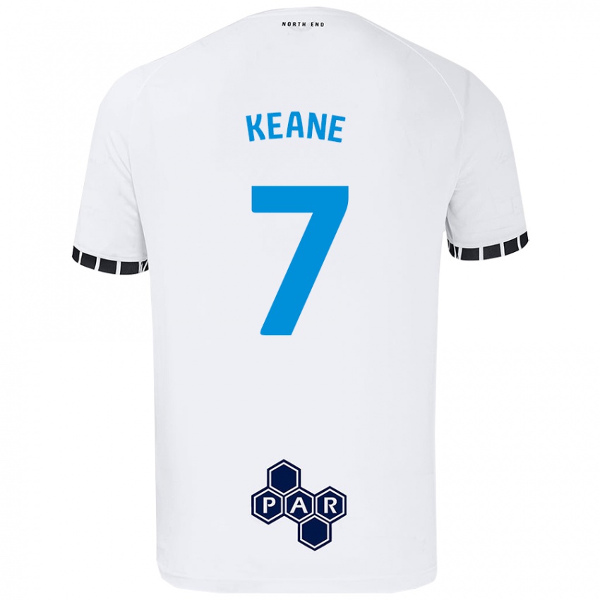 Criança Camisola Will Keane #7 Branco Principal 2024/25 Camisa Brasil