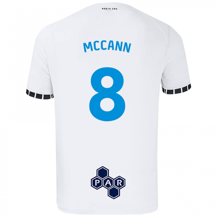 Criança Camisola Ali Mccann #8 Branco Principal 2024/25 Camisa Brasil