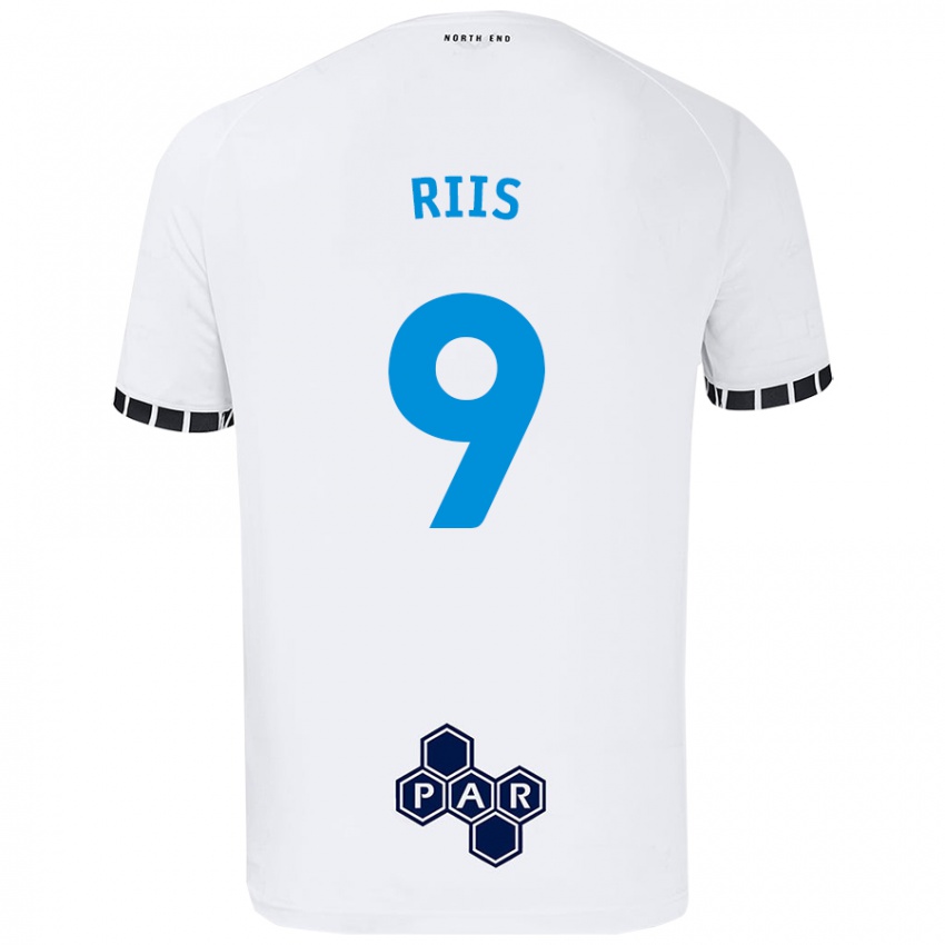 Criança Camisola Emil Riis #9 Branco Principal 2024/25 Camisa Brasil