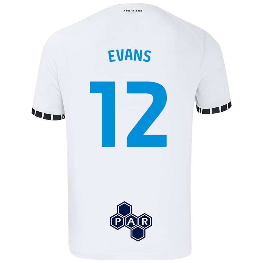 Criança Camisola Ched Evans #12 Branco Principal 2024/25 Camisa Brasil