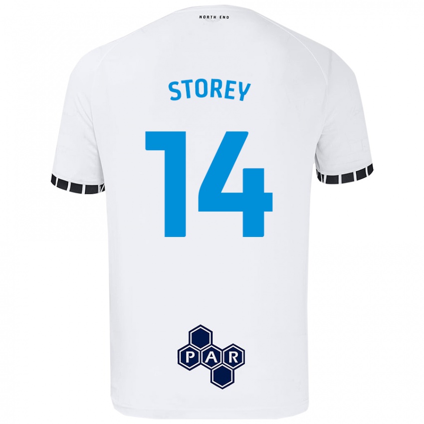 Criança Camisola Jordan Storey #14 Branco Principal 2024/25 Camisa Brasil