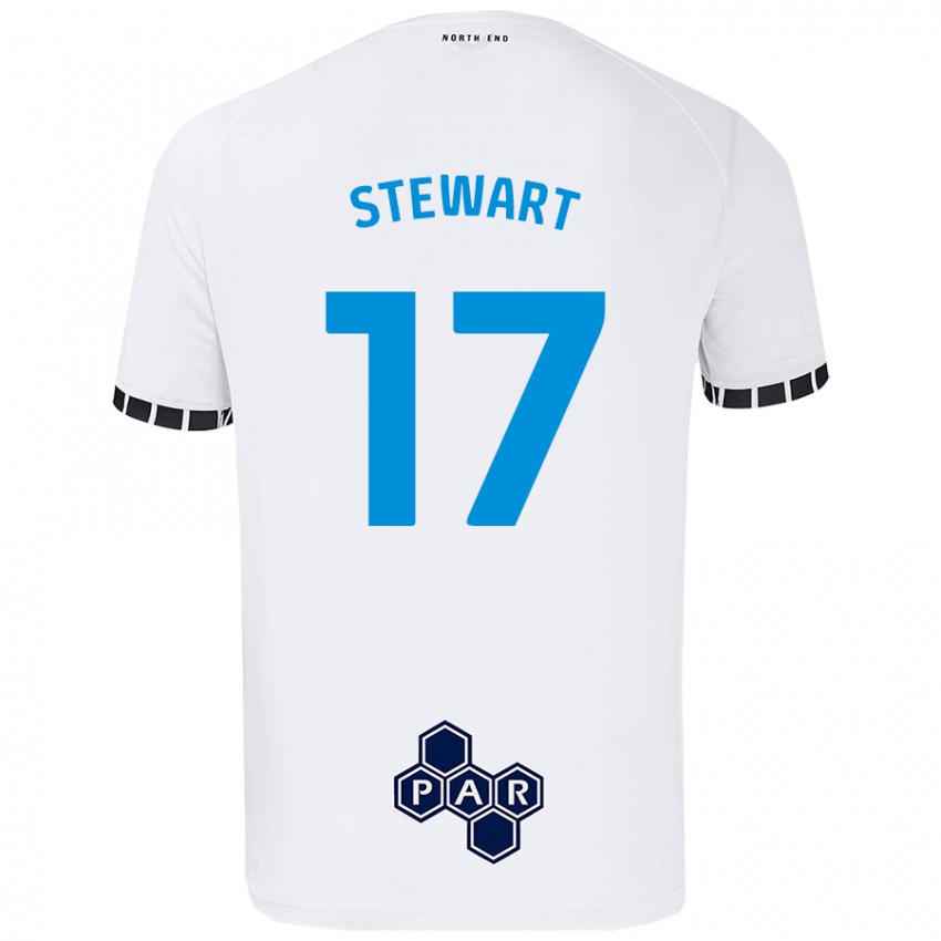 Criança Camisola Layton Stewart #17 Branco Principal 2024/25 Camisa Brasil