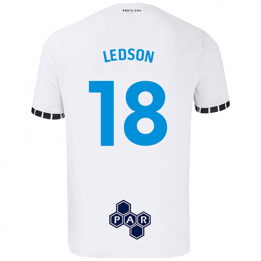 Criança Camisola Ryan Ledson #18 Branco Principal 2024/25 Camisa Brasil