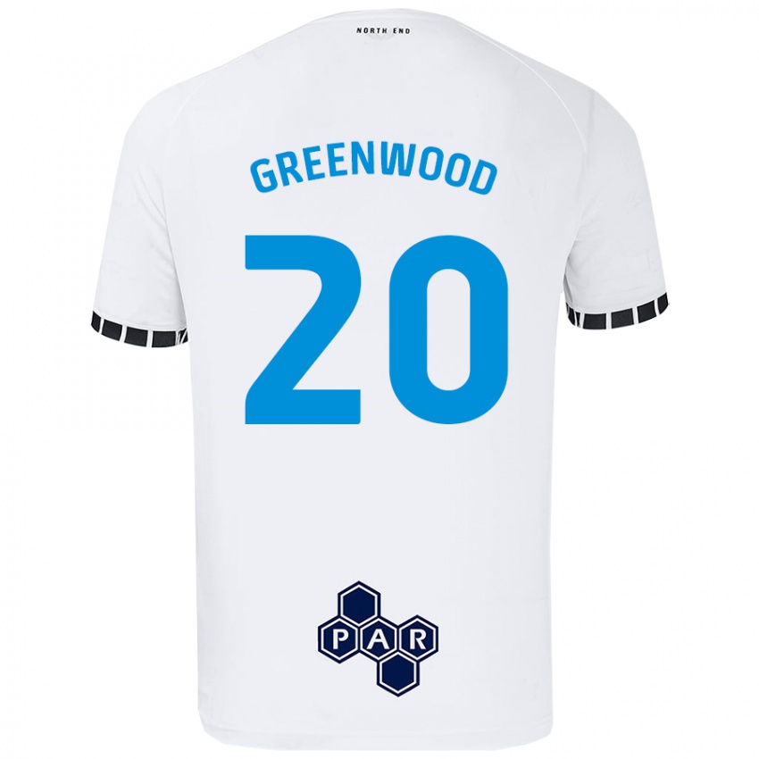 Criança Camisola Sam Greenwood #20 Branco Principal 2024/25 Camisa Brasil