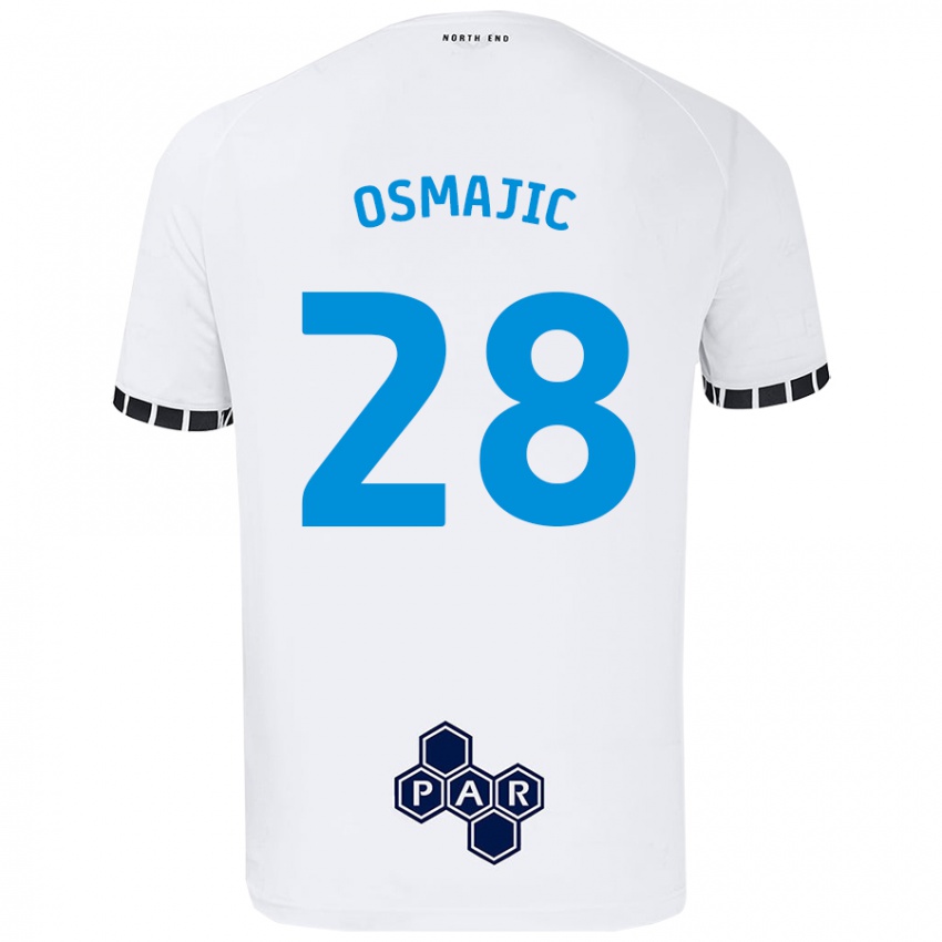 Criança Camisola Milutin Osmajic #28 Branco Principal 2024/25 Camisa Brasil