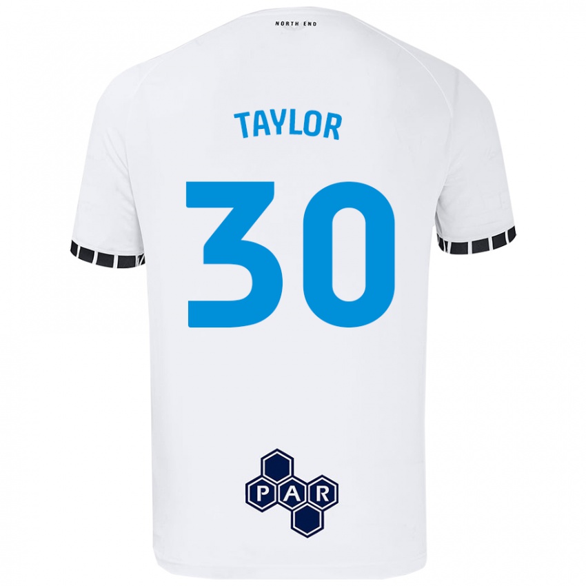 Criança Camisola Kian Taylor #30 Branco Principal 2024/25 Camisa Brasil