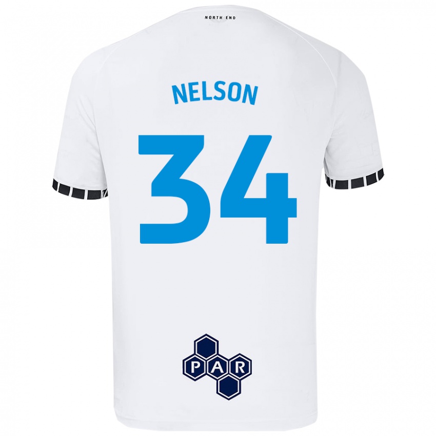 Criança Camisola Kitt Nelson #34 Branco Principal 2024/25 Camisa Brasil